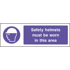 Safety Helmets Must Be Worn - Landscape